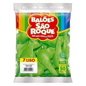 Balão São Roque Imperial n°7 Liso Verde Lima