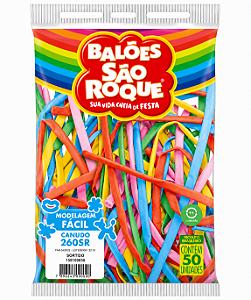 BALÃO SÃO ROQUE SORTIDO CANUDO 260