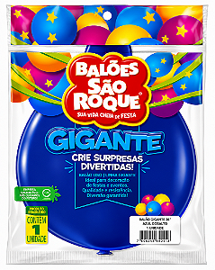 BALÃO SÃO ROQUE GIGANTE LISO - CORES DIVERSAS