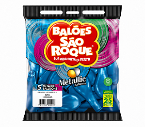 BALÃO SÃO ROQUE N°5 METALLIC BALLOONS - CORES DIVERSAS