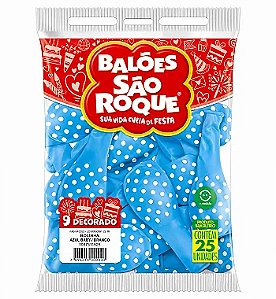 BALÃO SÃO ROQUE N°9 BOLINHA - CORES DIVERSAS