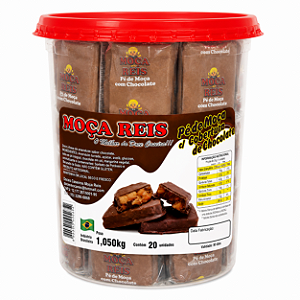 Pé de Moça Com Cobertura de Chocolate Moça Reis 1,05kg