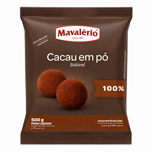 Cacau Em Pó Solúvel Mavalério 500gr