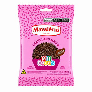 Granulado Macio Sabor Chocolate Mil Cores Mavalério 120gr