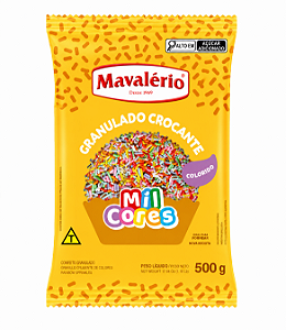 Granulado Crocante Colorido Mil Cores Mavalério 500gr