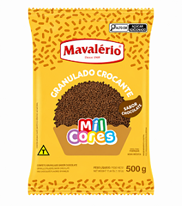 Granulado Crocante Sabor Chocolate Mil Cores Mavalério 500gr