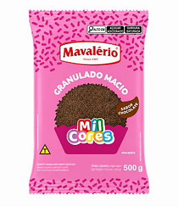 Granulado Macio Sabor Chocolate Mil Cores Mavalério 500gr