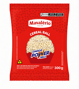 Choco Power Ball Micro Sabor Chocolate Branco Mavalério 300gr