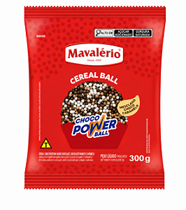 Choco Power Ball Micro Sabor Chocolate, Branco e Caramelo 300gr