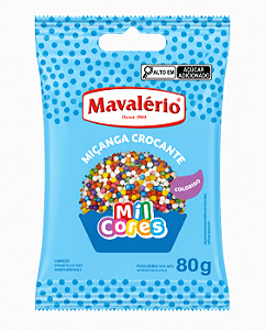 Confeito Miçanga Colorida Nº0 Mil Cores Mavalério 80gr