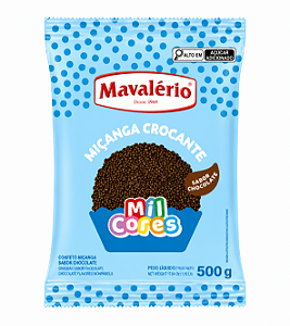 Confeito Miçanga Sabor Chocolate Mil Cores Mavalério 500gr