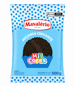 Confeito Miçanga Preta Nº0 Mil Cores Mavalério 500gr