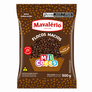 Flocos Macios Sabor Chocolate Mil Cores Mavalério 500gr