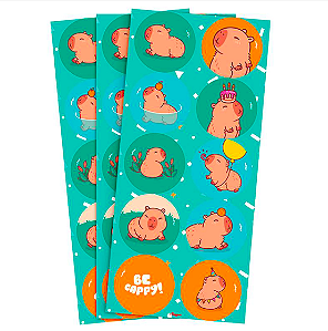 Adesivos Redondos Animais Regina