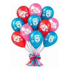 Balão Látex Redondo Nº9 Patrulha Canina Core Regina Festas