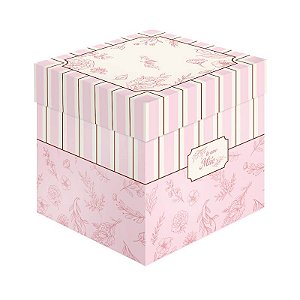Cachepot Para Presente Rígido Mãe Essência Regina Festas