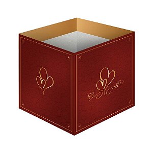 Cachepot Para Presente Rígido Toque de Amor Regina Festas