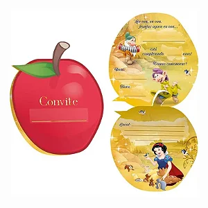 Convite Branca De Neve New Regina Festas