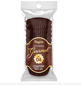 Forminha Nº4 Gourmet Marrom Regina Festas