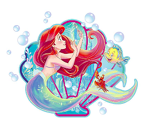 Painel Decorativo 106x88cm Ariel Disney Regina Festas