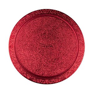 Cakeboard Redondo Vermelho 28cm Regina Festas