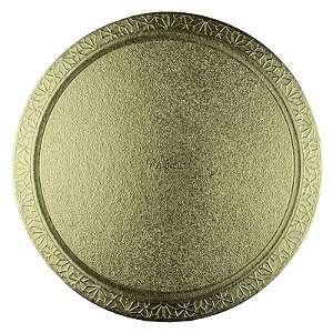 Cakeboard Redondo Ouro 32cm Regina Festas