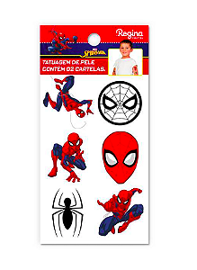 Tatuagem De Pele Homem-Aranha Animação Regina Festas