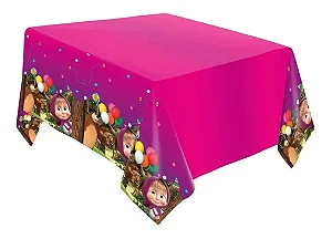 Toalha Papel 120x220cm Masha E O Urso Clássica Regina Festas