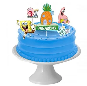 Decoração De Bolo Bob Esponja Regina Festas
