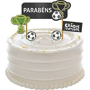 Decoração De Bolo Festa Futebol Regina Festas