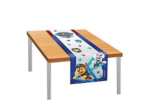 Trilho De Mesa De Tecido 40x200cm Patrulha Canina Core Regina Festas