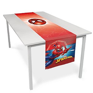 Trilho De Mesa De Tecido 40x200cm Homem-Aranha Animação Regina Festas