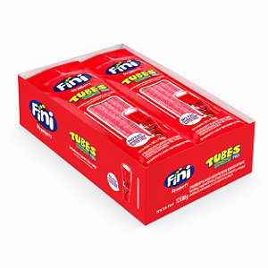 Tubes Morango Azedinho 12x15gr Fini