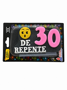 Vela Glitter De Repente 30 Rosa Alchester