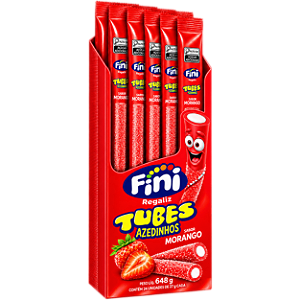 Tubes Morango Azedinho 27gr Fini