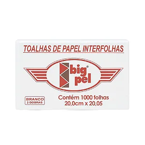 Papel Toalha Interfolhas Branco Big Pel