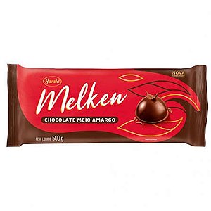 Chocolate Melken Meio Amargo Em Barra 500gr