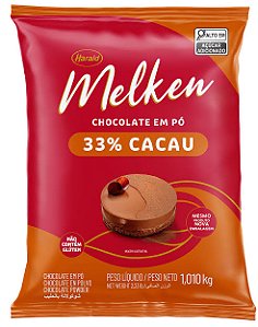 Chocolate Em Pó Melken 33% Cacau 1,010kg