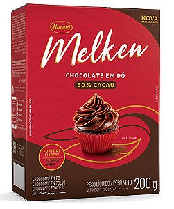 Chocolate Em Pó Melken 50% Cacau 200gr