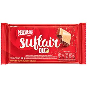 Barra De Chocolate Nestlé Suflair Duo 80gr