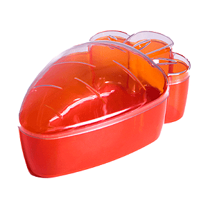 Cake Box Cenoura Bicolor Com Tampa 750ml BlueStar