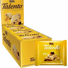 Chocolate Garoto Mini Talento Branco Cereais E Passas 25gr C/15