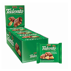 Chocolate Garoto Mini Talento Castanhas Do Pará 25gr C/15