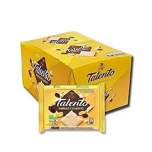 Chocolate Garoto Talento Branco Cereais E Passas 85gr C/12
