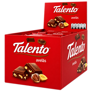Chocolate Garoto Talento Avelã 85gr C/12