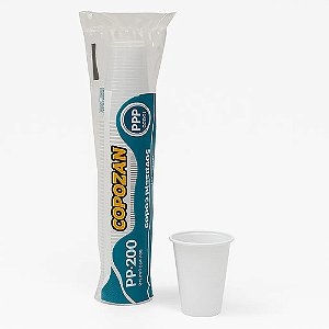 Copo Copozan PP-200 Transparente 200ml C/100