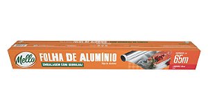 Papel Alumínio Com Serrilha Mello 45cmx65m
