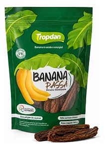Banana Passa Tropdan Sem Açúcar Desidratada 180gr