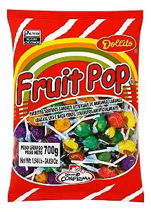Pirulito Confirma Dollito Fruit Pop 700gr