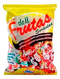 Bala Doll Confirma Frutas Sortidas 600gr